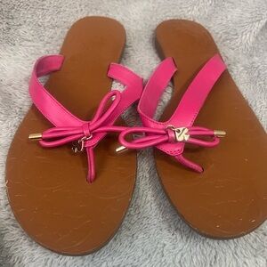 Kate Spade Fuchsia Bow Sandals